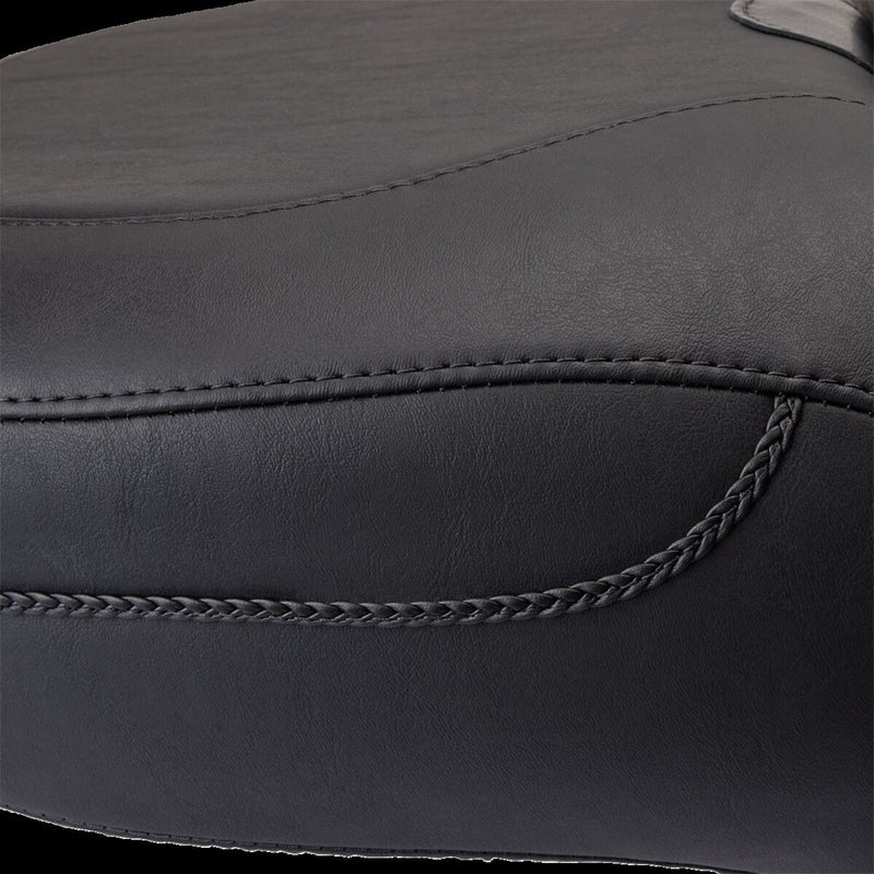 Mustang Super Touring 2-Up Vinyl Seat Black 2-Up Seat Each