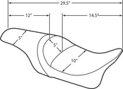 Drag Specialties Predator 2-Up Seat #0801-0616