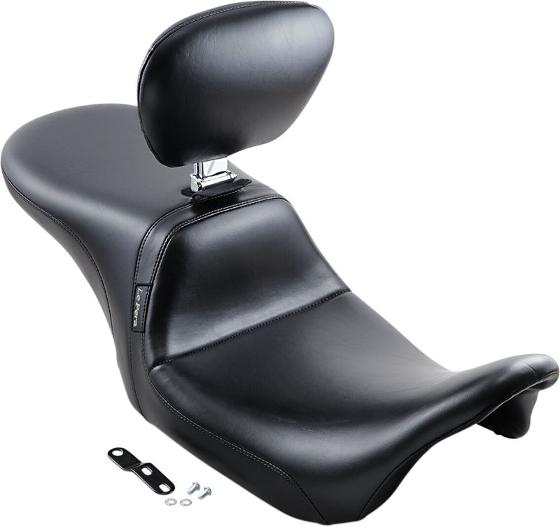 Le Pera Daytona 2-Up Seat Black Vinyl Each