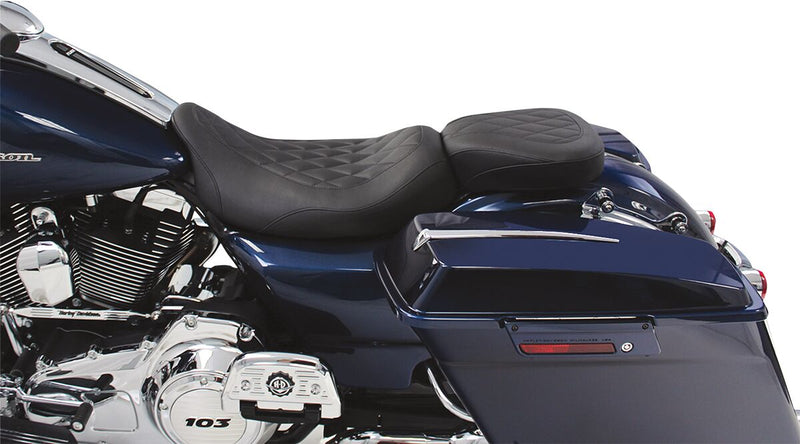 Mustang Wide Tripper™ Solo Seat Black Synthetic Leather Each