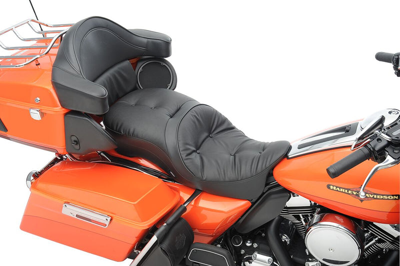 Drag Specialties Backrest Compatible 2-Up Leather Touring Seat #0801-0832