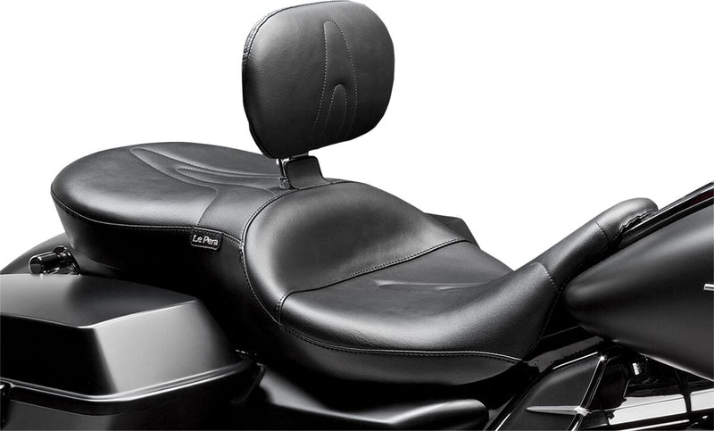 Le Pera RT66 Seat with Backrest Black 2-Up Seat