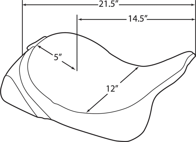 Drag Specialties Backrest Compatible Solo Seat #0801-0886