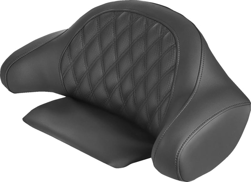 Saddlemen Roadsofa LS Tour Pack Backrest Pad Cover in Black For 1990-2013 FLHR, FLHT, FLHX & FLTR Touring Models