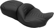 Mustang One-Piece Deluxe 2-Up Touring Seat Black 2-Up Seat
