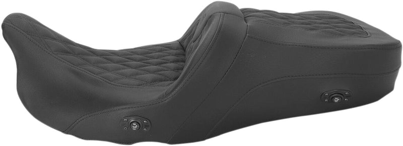 Saddlemen Heated Road Sofa LS Seat for 2008-2025 Harley-Davidson Touring and 2009-2013 Harley-Davidson Trikes