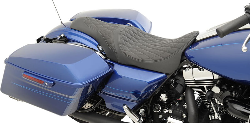 Drag Specialties Caballero 2-Up Vinyl Seat #0801-1003