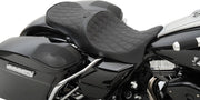Drag Specialties Backrest Compatible 2-Up Leather Touring Seat #0801-1008