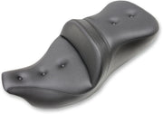 Saddlemen Road Sofa Pillow Top Extended Reach Set w/o Backrest for 2008-2025 Harley-Davidson Touring Models Black #808-07B-183