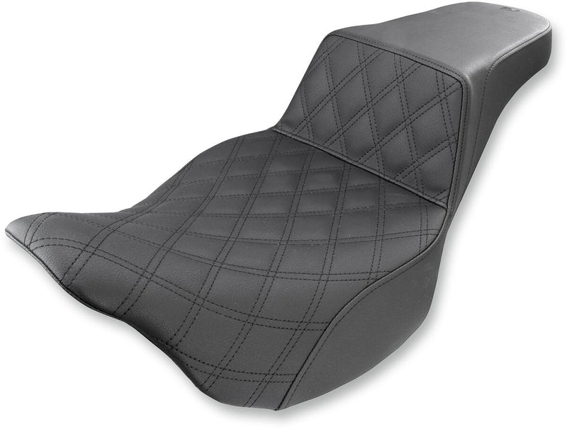 Saddlemen Black Step Up LS Front Seat for 2008-2025 Harley-Davidson Touring Models