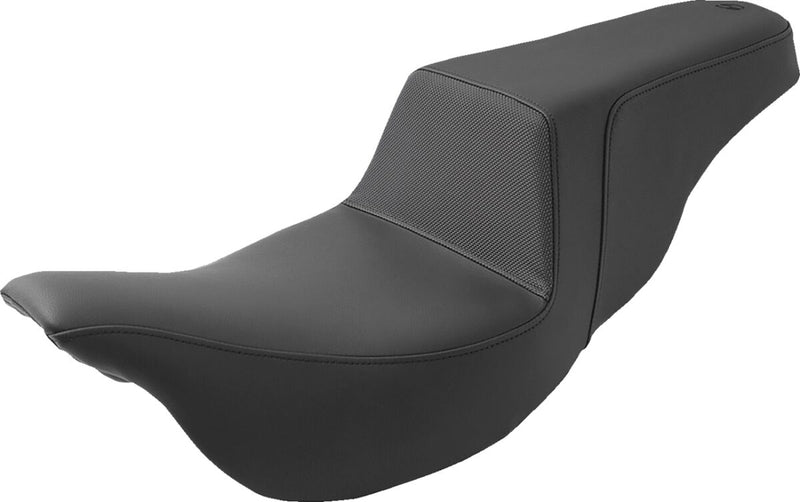 Saddlemen Black Step-Up Gripper Seat for 2008-2025 Harley-Davidson Touring Models