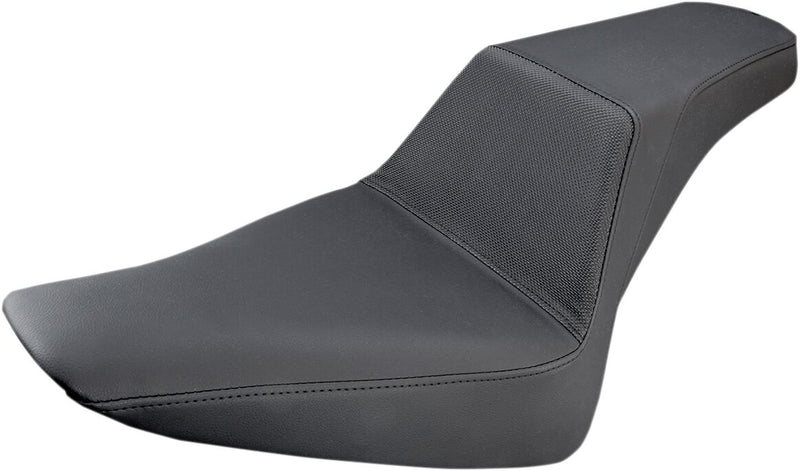 Saddlemen Black Gripper Step-Up Seat for 2012-2017 Harley-Davidson Softail Slim - FLS and 2016-2017 Harley-Davidson Softail Slim S - FLSS Motorcycles #812-26-174