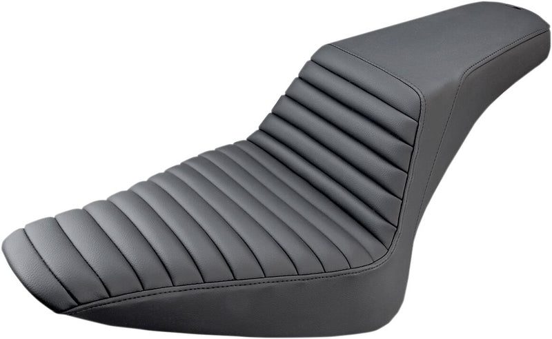 Saddlemen Black Tuck and Roll Step-Up Seat for 2016-2017 Harley-Davidson Softail Slim S - FLSS and 2012-2017 Harley-Davidson Softail Slim - FLS Motorcycles
