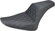 Saddlemen Black Diamond Lattice Stitch Step-Up Seat for 2012-2017 Harley-Davidson Softail Slim - FLS and 2016-2017 Harley-Davidson Softail Slim S - FLSS Motorcycles #812-26-172