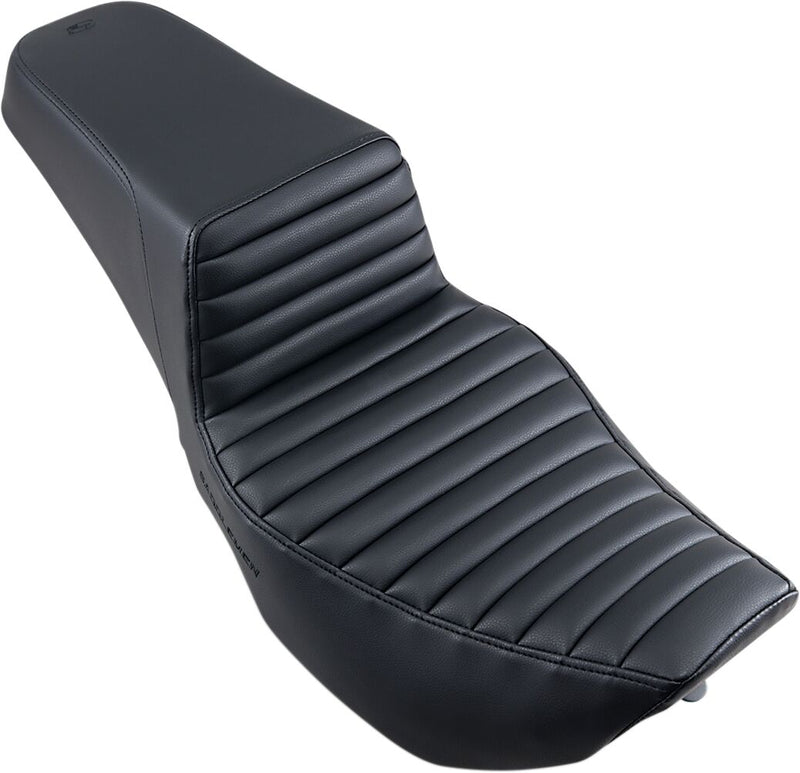 Saddlemen Black Tuck and Roll Step-Up Seat for 1997-2007 Harley-Davidson Road King and 2006-2007 Harley-Davidson Street Glide Motorcycles