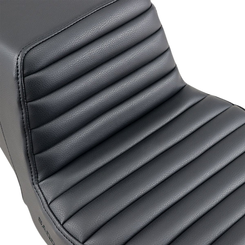 Saddlemen Black Tuck and Roll Step-Up Seat for 1997-2007 Harley-Davidson Road King and 2006-2007 Harley-Davidson Street Glide Motorcycles