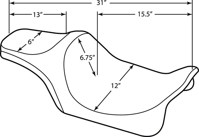Drag Specialties Predator III Seat #0801-1112