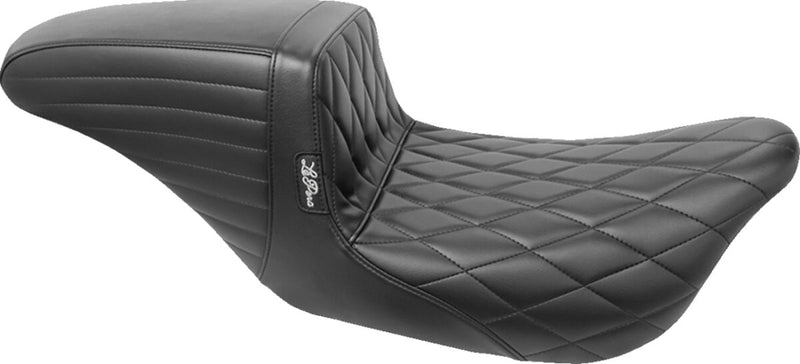 Le Pera Kickflip Seat Black 2-Up Seat BikerTec Vinyl
