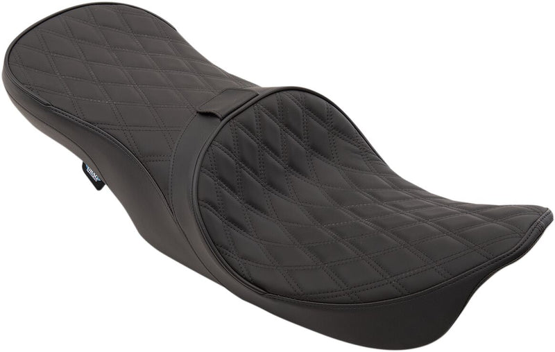Drag Specialties Forward Positioned 2-Up Low Profile Touring Leather Seat #0801-1169