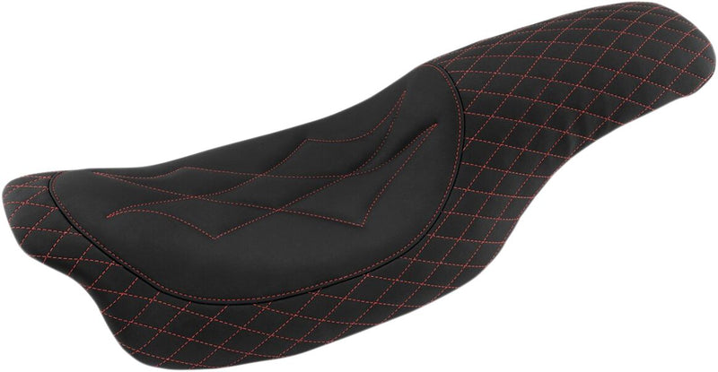 Mustang Revere Journey Seat Black Red 2-Up Seat