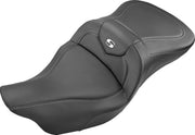 Saddlemen Carbon-Fibre Road Sofa Seat w/o Backrest for 2020-2022 Harley-Davidson Tri-Glide CVO/SE - FLHTCUTGSE and 2009-2024 Harley-Davidson Tri Glide Ultra Classic - FLHTCUTG Motorcycles Black