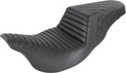 Saddlemen Black Lattice Stitch Step Up Seat for 2008-2024 Harley-Davidson Touring Models
