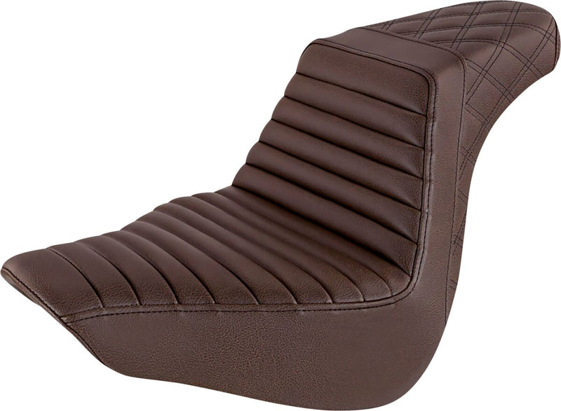 Saddlemen Step-Up TR Front & Rear LS Seat in Brown 2018-2025 Fat Boy FLFB & 2023-2025 Breakout FXBR Models