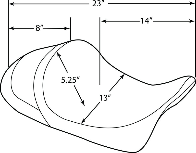 Drag Specialties Forward Low Solo Seat #0801-1250