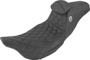 Saddlemen Black Pro Series SDC Performance Grip Seat for 2008-2025 Harley-Davidson Touring Models