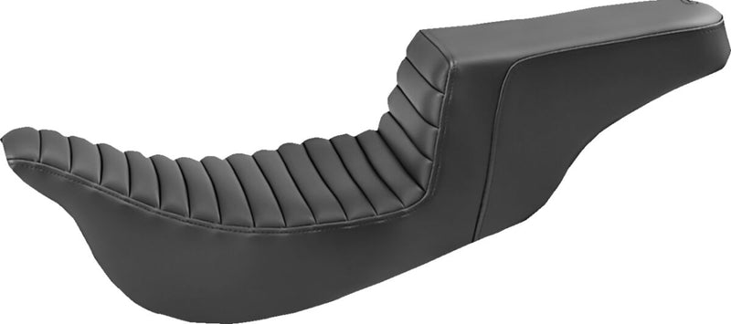 Saddlemen Black Tuck N Roll Extended Reach Step-Up Seat for 2008-2025 Harley-Davidson Touring Models #808-07B-171EXT