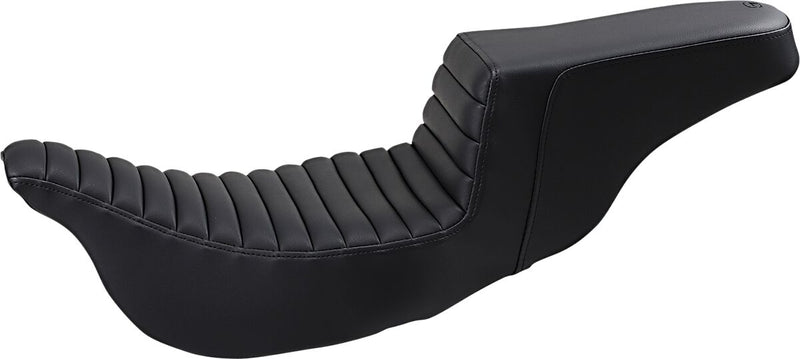 Saddlemen Black Tuck N Roll Extended Reach Step-Up Seat for 2008-2025 Harley-Davidson Touring Models