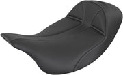Saddlemen Dominator Low Solo Seat In Black For Harley-Davidson 2008-2023 FLHR, FLHT, FLHX & FLTR Touring Models Black Fitment Harley-Davidson #808-07B-0042L