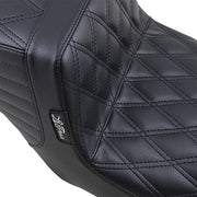 Le Pera Tailwhip Seat Black 2-Up Seat BikerTec #LK-587DD