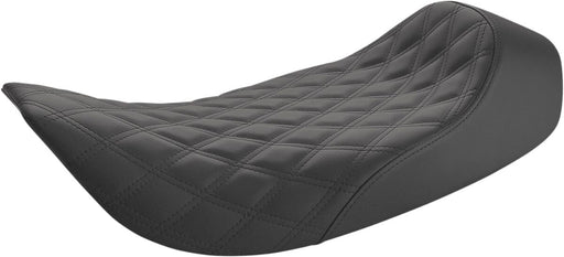 Saddlemen Black Renegade Lattice Stitched Solo Seat for 1997-2007 Harley-Davidson Road King and 2006-2007 Harley-Davidson Street Glide Motorcycles