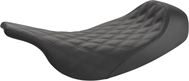 Saddlemen Black Renegade Lattice Stitched Solo Seat for 1997-2007 Harley-Davidson Electra Glide and 1998-2007 Harley-Davidson Road Glide