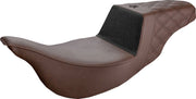 Saddlemen Brown Unknown Gripper Step Up Seat for 2008-2025 Harley-Davidson Touring Models