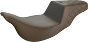 Saddlemen Brown Unknown Gripper Step Up Seat for 2008-2025 Harley-Davidson Touring Models