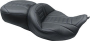 Mustang One-Piece Deluxe Touring Seat with Removable Backrest Option Black Blue