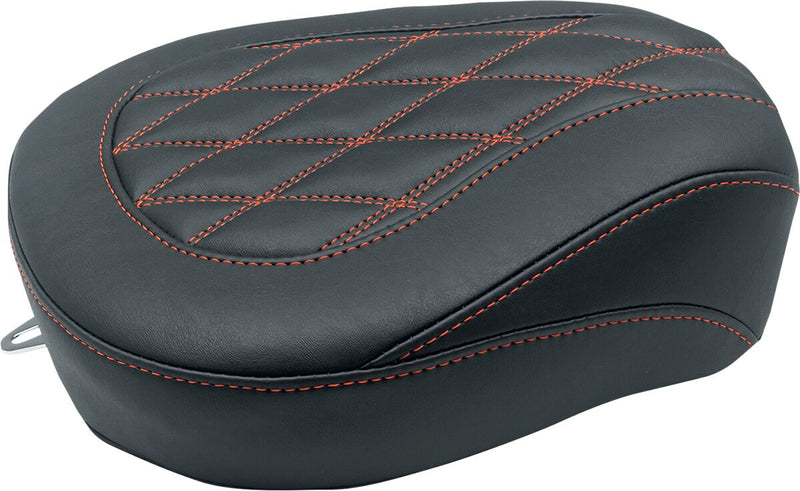 Mustang Wide Tripper™ Passenger Seat For Harley-Davidson Black Red
