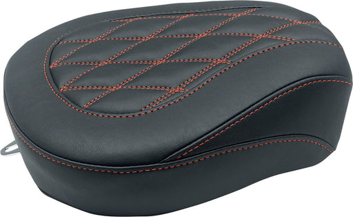 Mustang Wide Tripper™ Passenger Seat For Harley-Davidson Black Red