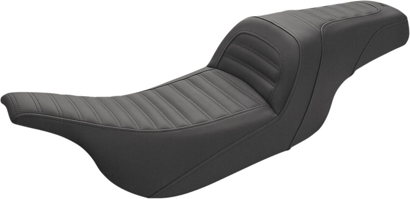 Saddlemen Slim Roll and Pleat 2 Up Seat for 1997-2007 Harley-Davidson Electra Glide and 1998-2002,2007 Harley-Davidson Road Glide