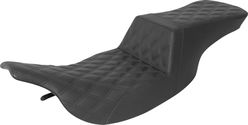 Saddlemen Step-Up Front & Rear Lattice Stitched Seat For Harley-Davidson 1997-2007 Touring FLHT & FLTR Models (Except FLHX)