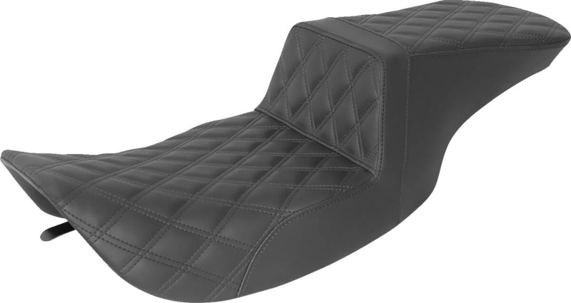 Saddlemen Step-Up Lattice Stitched Seat For Harley-Davidson 1997-2007 FLHR, FLHX Models