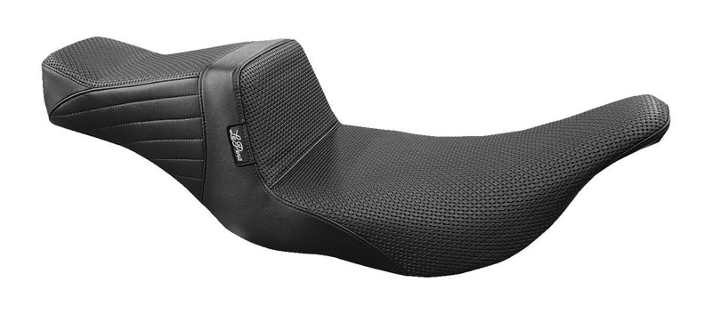Le Pera Tailwhip Seat Black 2-Up Seat BikerTec #LH-587BW