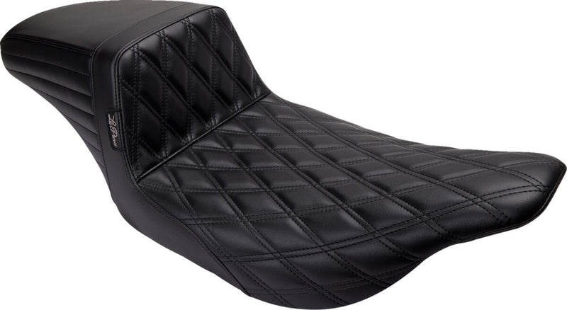 Le Pera Kickflip Seat Black 2-Up Seat BikerTec Foam