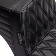 Le Pera Kickflip Seat Black 2-Up Seat BikerTec Foam Each