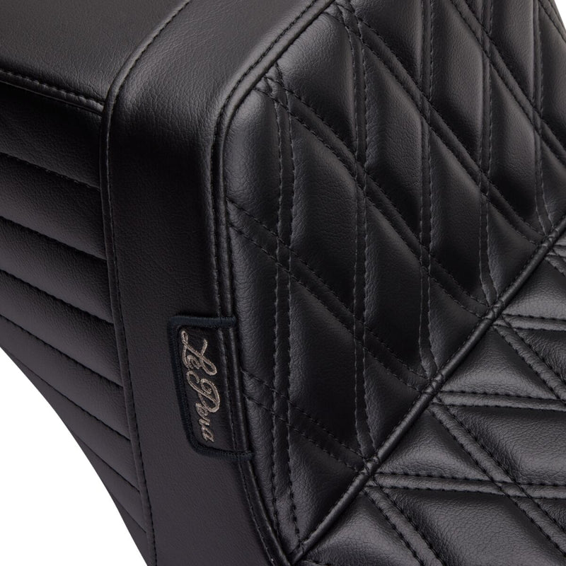 Le Pera Kickflip Seat Black 2-Up Seat BikerTec Foam #LH-597DD