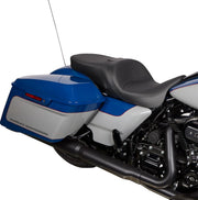 Drag Specialties Seats Freedom Touring Seat Black 2-Up Seat Vinyl Each
