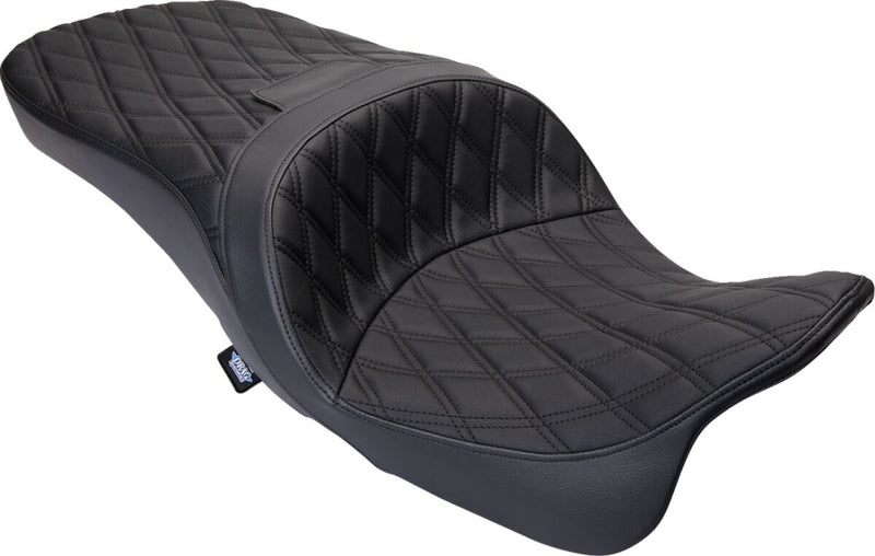 Drag Specialties Seats Freedom Touring Seat Black 2-Up Seat Vinyl
