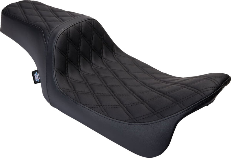Drag Specialties Seats Predator 1-Up Seat Black Vinyl #0801-1483